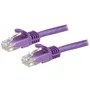 StarTech.com N6PATC15MPL - Cable de Red Ethernet Cat6 UTP 15m (15 metros) Color Púrpura - Conectores RJ45 Macho, 1000 Mbps, Compatible PoE, Snagless, Plug and Play