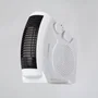 Calefactor Ventilador 500W Blanco Vertical/Horizontal Termostato Regulable