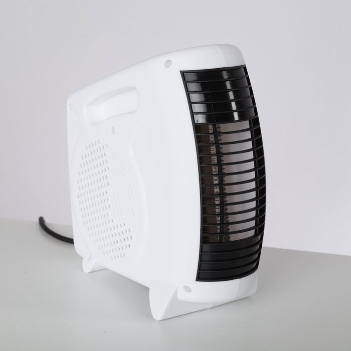 Calefactor 500W Ventilador Aire Caliente y Frío Blanco - Vertical y Horizontal con Termostato Regulable Calefactor 500W Ventilador Aire Caliente y Frío Blanco - Vertical y Horizontal con Termostato Regulable