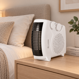 Calefactor Resistencia + Ventilador 500W Blanco