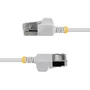 Startech Cable Ethernet Cat6a U/FTP Blanco 15cm