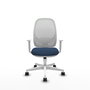PIQUERAS Y CRESPO Silla de oficina Cilanco Azul marino y Blanco