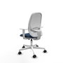 PIQUERAS Y CRESPO Silla de oficina Cilanco Azul marino y Blanco