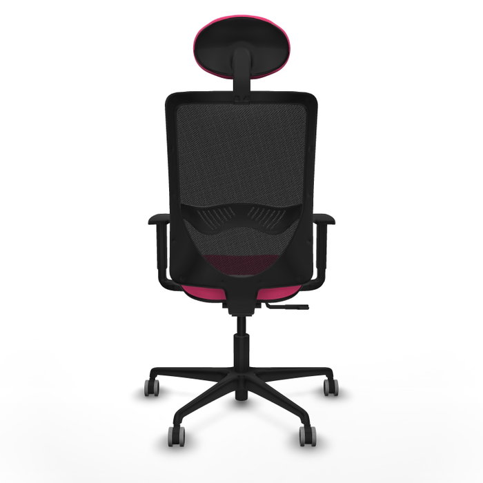 PIQUERAS Y CRESPO Silla de oficina Zulema con mecanismo Sincro, Rosa y Negro PIQUERAS Y CRESPO Silla de oficina Zulema con mecanismo Sincro, Rosa y Negro