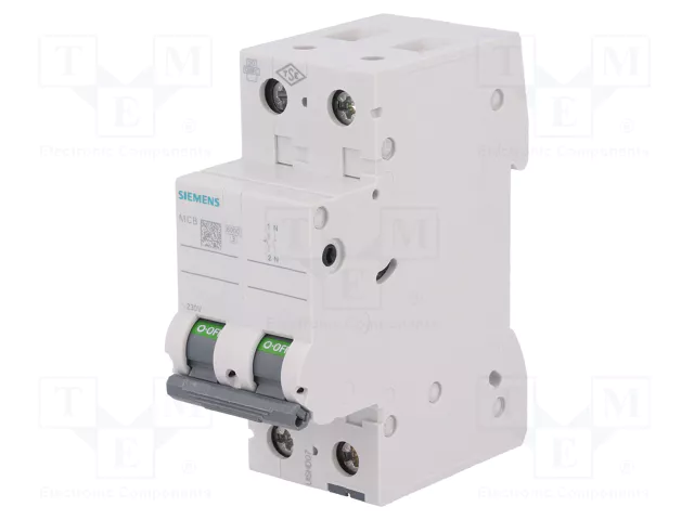 SIEMENS 5SL6510-7 Interruptor magnetotérmico 10A 1+N 400VAC 6kA SIEMENS 5SL6510-7 Interruptor magnetotérmico 10A 1+N 400VAC 6kA