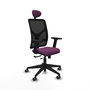 PIQUERAS Y CRESPO Silla de oficina Motilla con mecanismo Sincro/Traslack, Morado y Negro