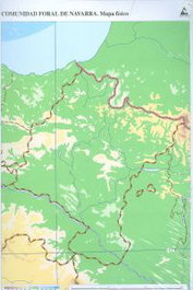 CUMIO Paquete de 50 Mapas Mudos de Navarra Físicos