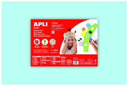 Apli Goma Eva 40x60 cm Grosor 2 mm Azul Claro Pack 5 Ud