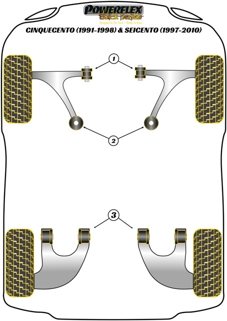 Powerflex Silentblock Trasero Brazo Tirado Powerflex Silentblock Trasero Brazo Tirado
