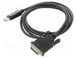 QOLTEC Cable DisplayPort a DVI-D (24+1) 1,8m negro