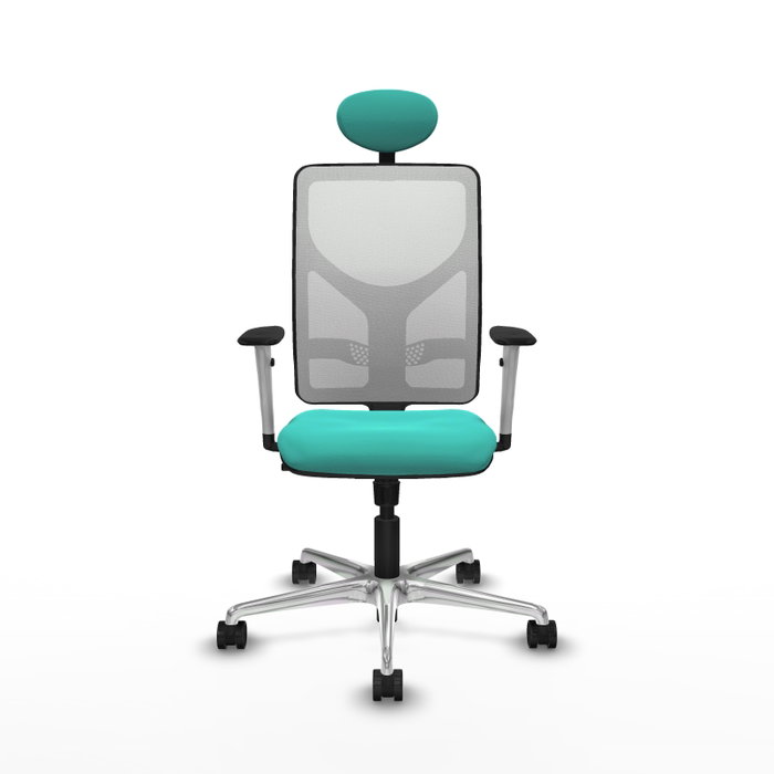 PIQUERAS Y CRESPO Silla de oficina Motilla con mecanismo Sincro, Turquesa y Blanco PIQUERAS Y CRESPO Silla de oficina Motilla con mecanismo Sincro, Turquesa y Blanco