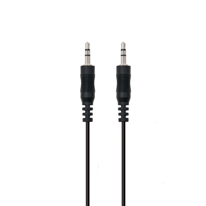 Ewent EC1607 Cable de Audio Estéreo 3,5mm Macho a Macho, 3m, Negro