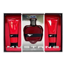 Ford Mustang Red Gift Set 100ml EDT + 100ml Aftershave Balm + 100ml Body Wash