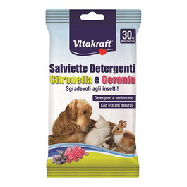 Vitakraft Toallitas Higiénicas Citronela Perro 30u Limpieza Hocico Patas Pelo Mascotas