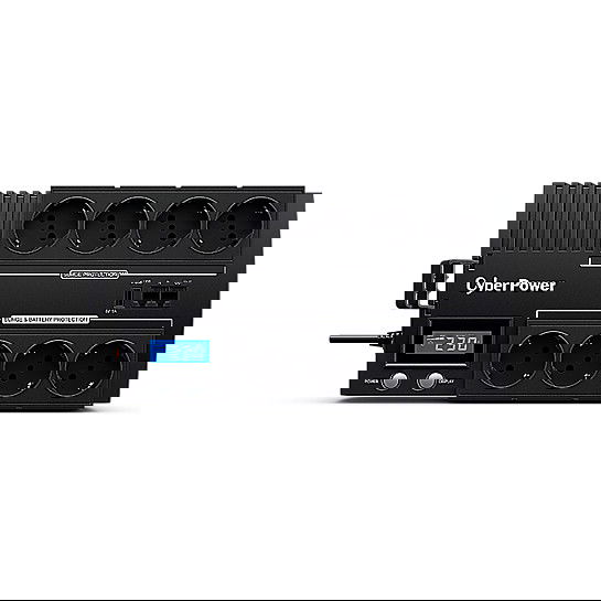 CyberPower BR700ELCD SAI UPS Línea Interactiva 700VA / 420W 8 Salidas AC Protección Red Teléfono y Módem Fuente de Alimentación Ininterrumpida