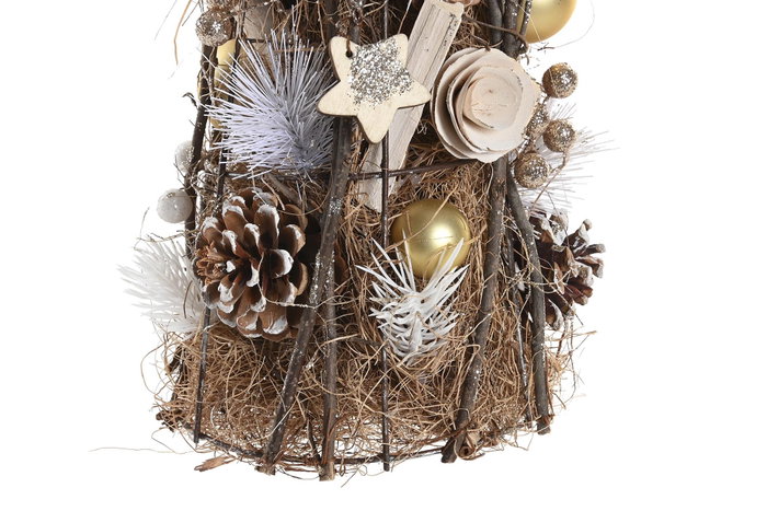DKD Home Decor Árbol de Navidad, Dorado, 16 x 48 x 16 cm DKD Home Decor Árbol de Navidad, Dorado, 16 x 48 x 16 cm