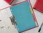 Q-connect Separadores Din A4 Multitaladro Cartulina, Juego de 6 Separadores con Pestañas en Colores Pastel, para Archivar, Incluye Carátula con Índice