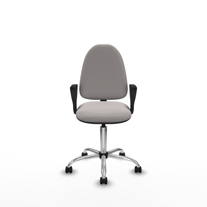 PIQUERAS Y CRESPO Silla de oficina Aýna Blanca en Similpiel