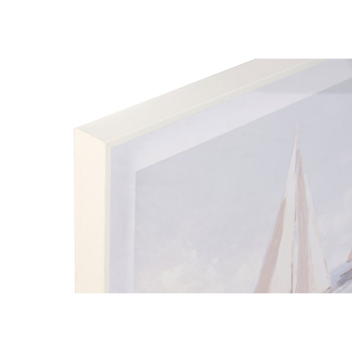 DKD Home Decor Cuadro Lienzo Veleros Pack de 2 (100x70x2,5 cm)