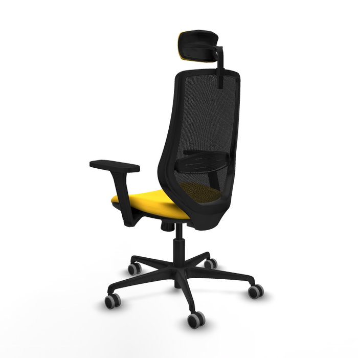 PIQUERAS Y CRESPO Silla de oficina Mardos con mecanismo Sincro, Amarillo y Negro PIQUERAS Y CRESPO Silla de oficina Mardos con mecanismo Sincro, Amarillo y Negro