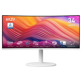 MSI Modern MD342CQPWDE Monitor Curvo 34 Pulgadas UWQHD Blanco