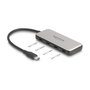 DeLOCK Concentrador USB Type-C 10 Gbps con 4 puertos y PD 85W 64261
