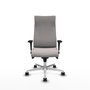 PIQUERAS Y CRESPO Sillón Albacete Blanco con Mecanismo Sincro y Base de Aluminio