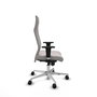 PIQUERAS Y CRESPO Sillón Albacete Blanco con Mecanismo Sincro y Base de Aluminio
