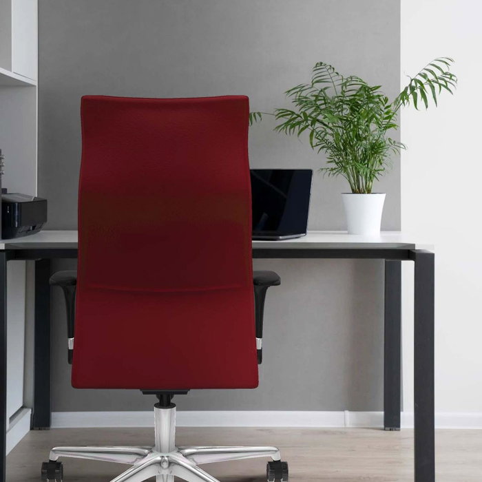 PIQUERAS Y CRESPO Sillón Albacete Blanco con Mecanismo Sincro y Base de Aluminio PIQUERAS Y CRESPO Sillón Albacete Blanco con Mecanismo Sincro y Base de Aluminio