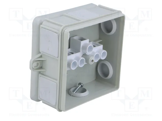 ELEKTRO-PLAST NASIELSK EP-LUX Caja de conexiones gris con prensaestopas ELEKTRO-PLAST NASIELSK EP-LUX Caja de conexiones gris con prensaestopas