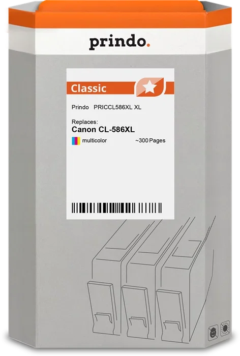 Prindo PRICCL586XL Classic XL Cartucho de tinta varios colores