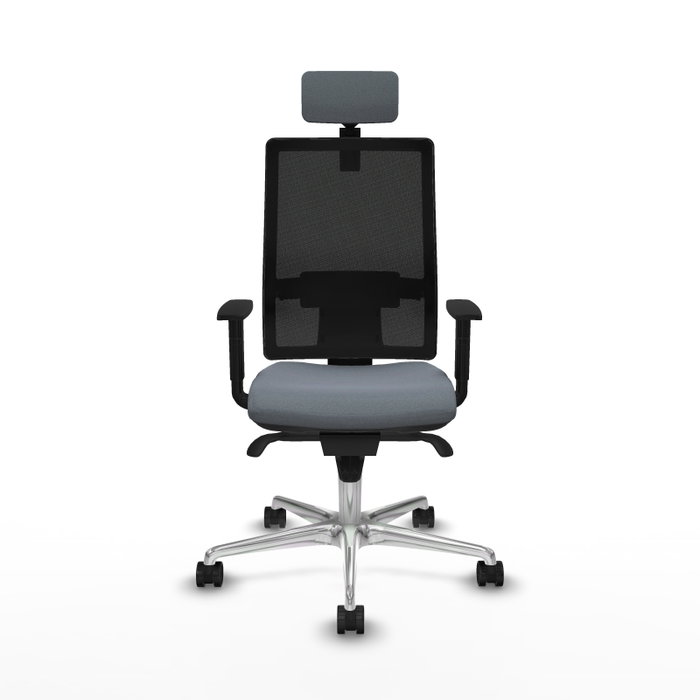 PIQUERAS Y CRESPO Silla de oficina Horna con mecanismo Sincro, Gris y Negro PIQUERAS Y CRESPO Silla de oficina Horna con mecanismo Sincro, Gris y Negro