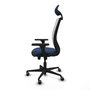 PIQUERAS Y CRESPO Silla de oficina Zulema Sincro/Traslack Azul marino y Blanco