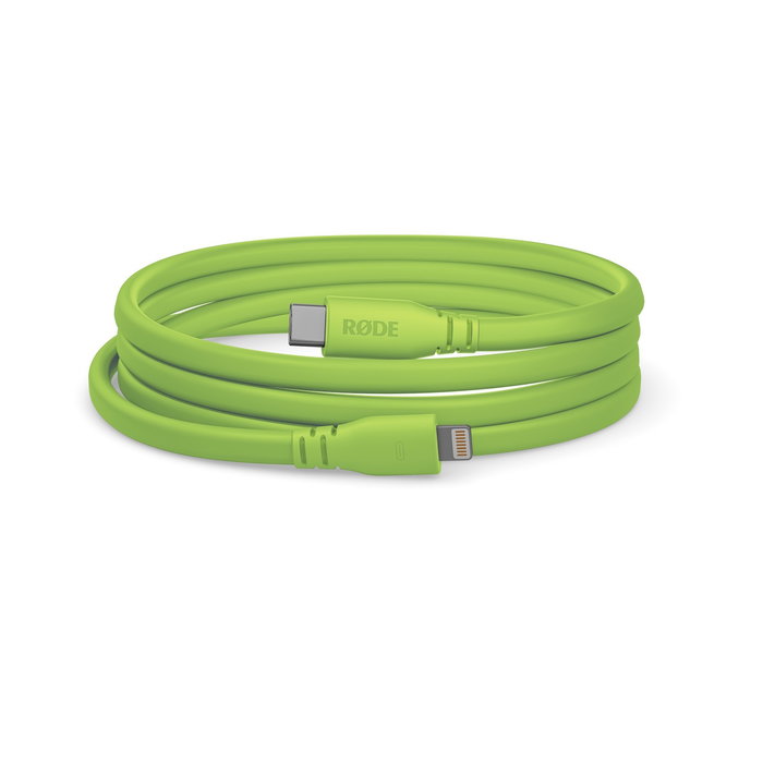 RODE SC19 Cable USB-C a Lightning de 1.5m para Micrófonos con Certificación MFi para iOS - Verde RODE SC19 Cable USB-C a Lightning de 1.5m para Micrófonos con Certificación MFi para iOS - Verde