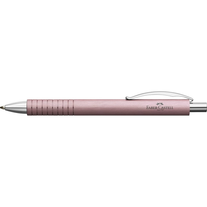Faber Castell Bolígrafo Essentio Aluminio Rosa Tinta Negra B