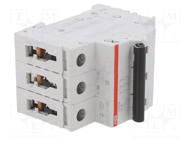 ABB S200M-C4 Interruptor magnetotérmico 3 polos 4A ABB S200M-C4 Interruptor magnetotérmico 3 polos 4A