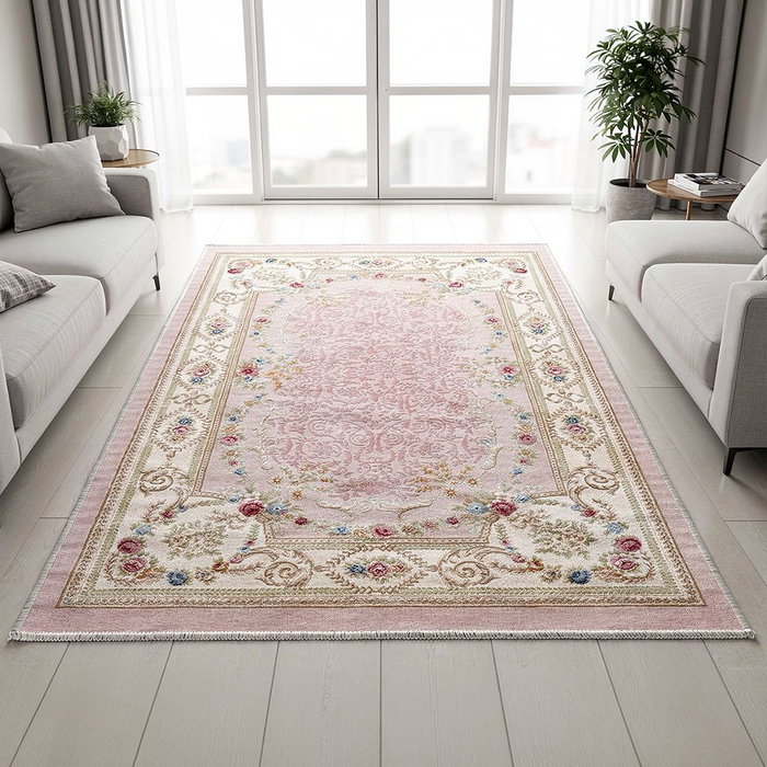 Conceptum Alfombra Pasillo 80 x 200 cm, Poliéster, Impresión Digital 3D, Lavable a Máquina, Diseño Acogedor