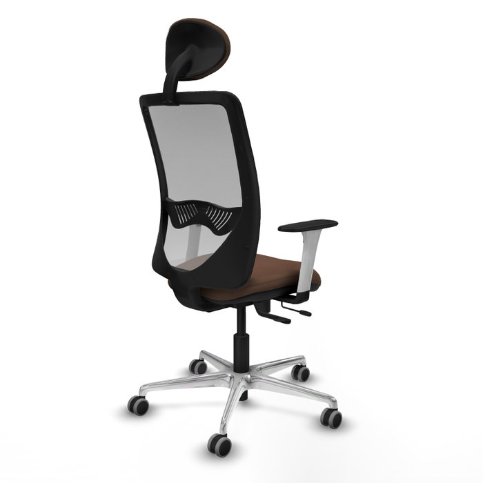 PIQUERAS Y CRESPO Silla de oficina Zulema con mecanismo Sincro/Traslack, Marrón y Gris PIQUERAS Y CRESPO Silla de oficina Zulema con mecanismo Sincro/Traslack, Marrón y Gris