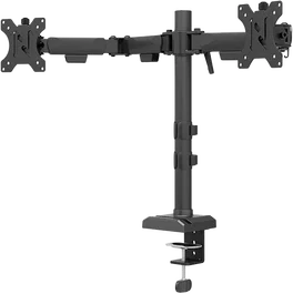 Neomounts DS60-600BL2 Soporte para monitor doble para 2 pantallas, 10-32 pulgadas, negro