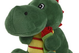 DKD Home Decor Peluche Sant Jordi Dragón Verde Poliéster 12 x 18 x 12 cm (12 Unidades)