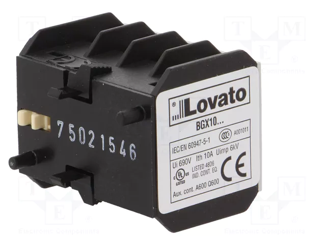 LOVATO ELECTRIC Contactores auxiliares BG