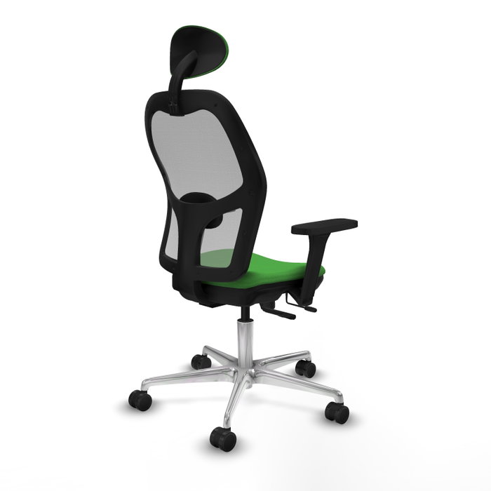 PIQUERAS Y CRESPO Silla de oficina Jorquera con Mecanismo Sincro/Traslack, Tela Verde y Malla Gris PIQUERAS Y CRESPO Silla de oficina Jorquera con Mecanismo Sincro/Traslack, Tela Verde y Malla Gris