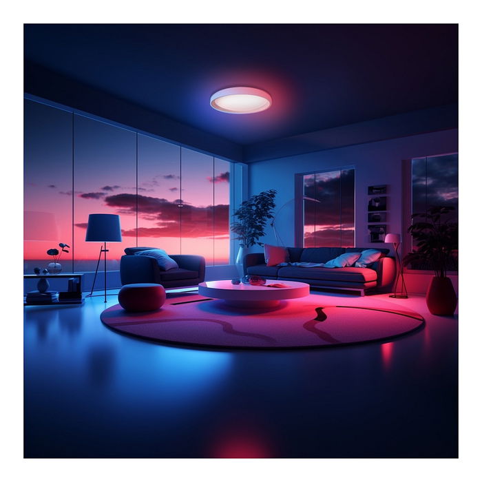 Aqara T1M Lámpara LED de Techo Redonda Blanca, 40 W, Diámetro 49.5 cm, Temperatura de Color Ajustable 2700 K - 6500 K, IP20