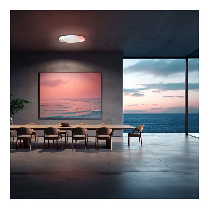 Aqara T1M Lámpara LED de Techo Redonda Blanca, 40 W, Diámetro 49.5 cm, Temperatura de Color Ajustable 2700 K - 6500 K, IP20