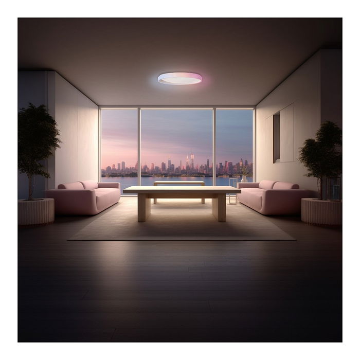 Aqara T1M Lámpara LED de Techo Redonda Blanca, 40 W, Diámetro 49.5 cm, Temperatura de Color Ajustable 2700 K - 6500 K, IP20