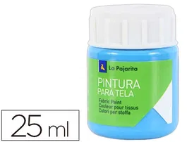 La Pajarita Pintura para Tela Azul Cyan 25 ml