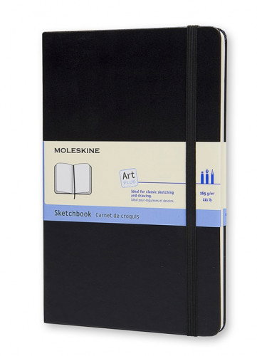 Moleskine ARTQP063 Cuaderno de Bocetos Negro L (13x21cm) Moleskine ARTQP063 Cuaderno de Bocetos Negro L (13x21cm)