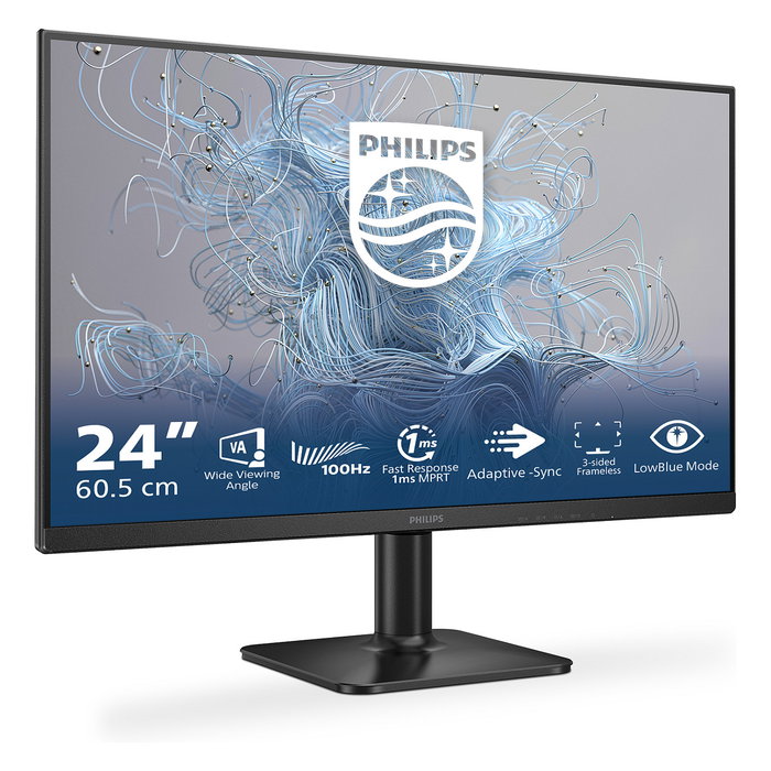 Philips 60.5cm (23.8") 24E2N1100LB 16:9 HDMI+D-Sub VA Full HD LCD 4ms Negro