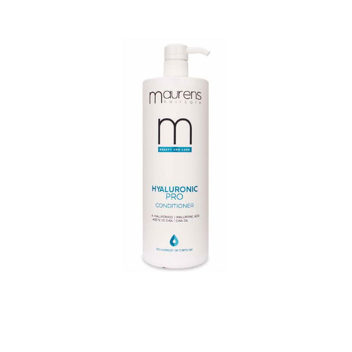 Maurens Hyaluronic Pro Acondicionador Super-hidratante con Ácido Hialurónico y Aceite de Chía para Cabello Seco y Dañado - 1000 ML