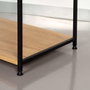 Max Home Armario Perchero Madera 60x40x175 cm Acero y Tablero Aglomerado Melamina